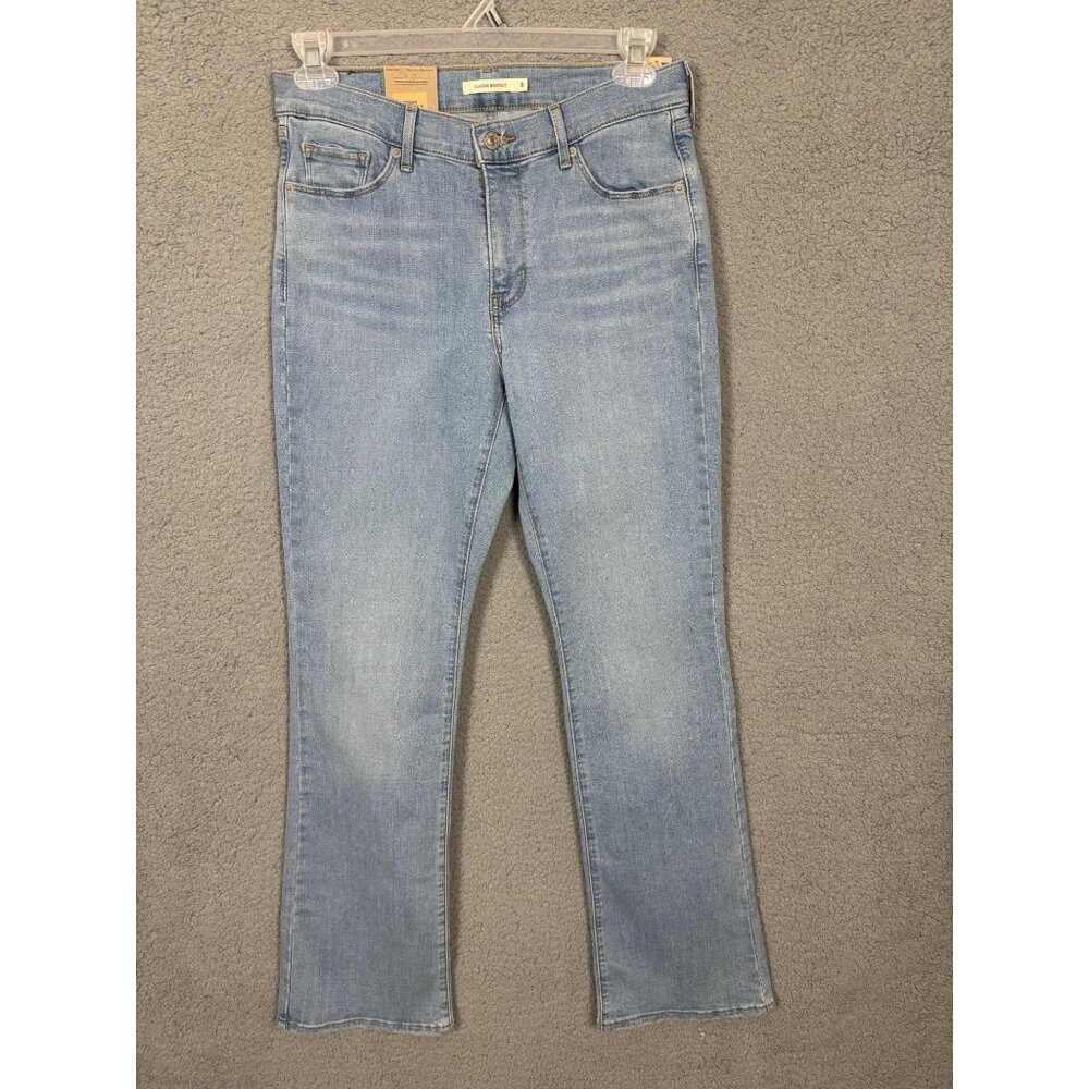 Levis Classic Bootcut Denim Jeans Comfort Fit Adventure Ready Blue 8 (Med) NWT's